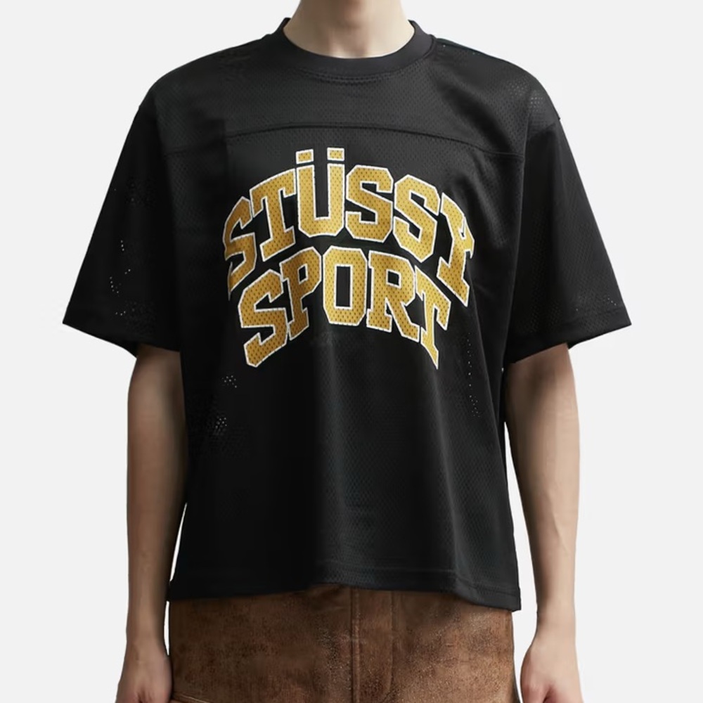 Stussy Black Mesh jersey